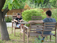 Fotografies del corral i de l'hort ecològic de Cal Sabater d'Ordis